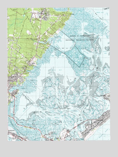 Oceanville, NJ USGS Topographic Map