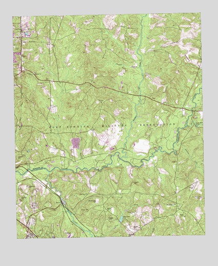 Ochillee, GA USGS Topographic Map