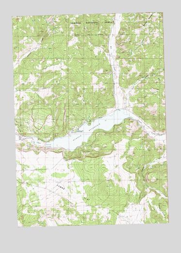 Ochoco Reservoir, OR USGS Topographic Map