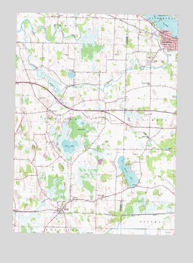 Oconomowoc West, WI USGS Topographic Map