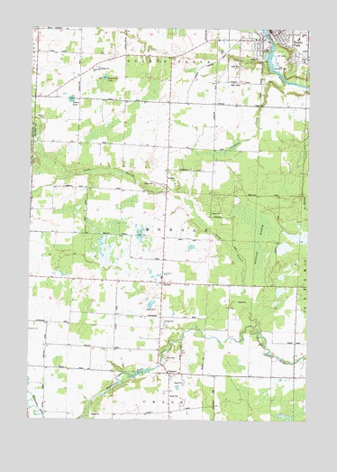 Oconto Falls South, WI USGS Topographic Map