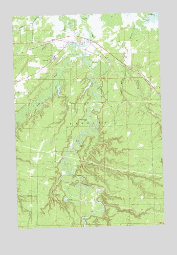Odanah, WI USGS Topographic Map