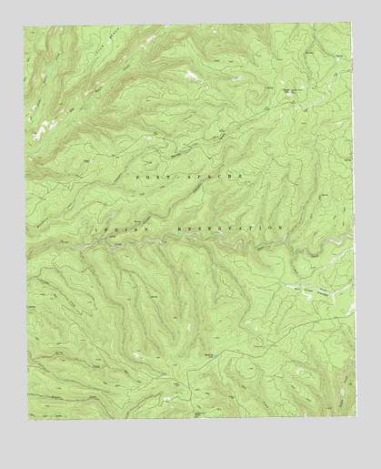 Odart Mountain, AZ USGS Topographic Map