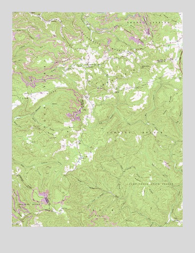 Odd, WV USGS Topographic Map