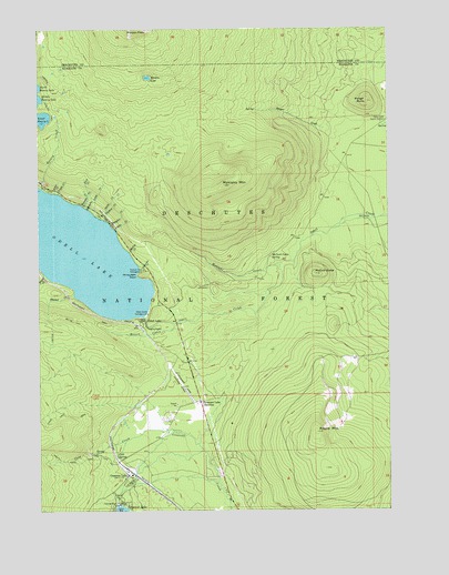 Odell Lake, OR USGS Topographic Map