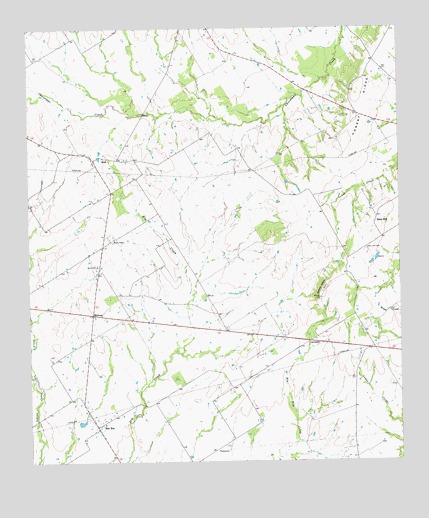 Ben Hur, TX USGS Topographic Map