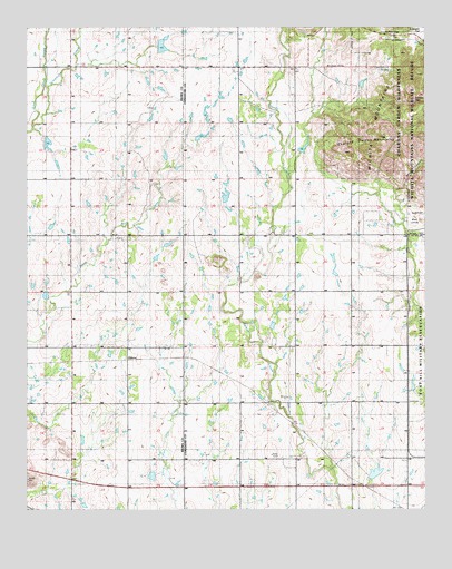 Odetta, OK USGS Topographic Map