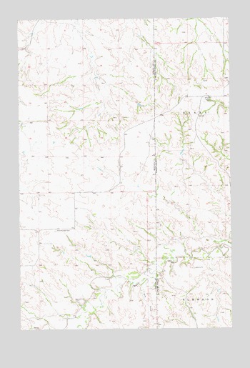 Odland Dam NE, MT USGS Topographic Map