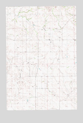 Odland Dam NW, MT USGS Topographic Map
