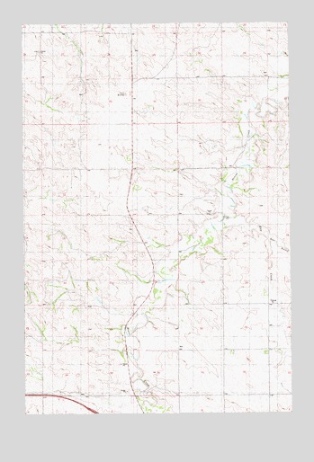 Odland Dam SW, MT USGS Topographic Map