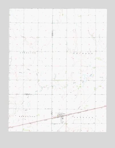 Offerle, KS USGS Topographic Map