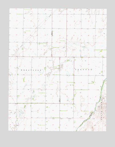 Offerle SE, KS USGS Topographic Map