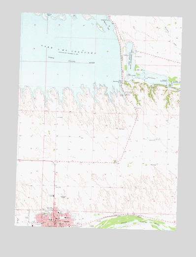 Ogallala, NE USGS Topographic Map