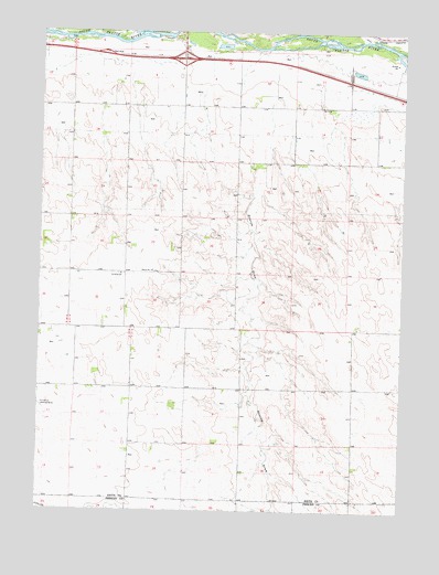 Ogallala SE, NE USGS Topographic Map