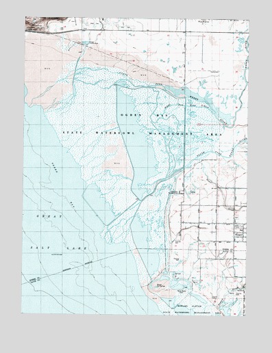 Ogden Bay, UT USGS Topographic Map