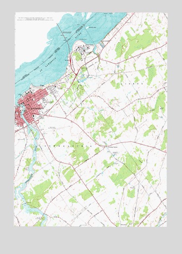 Ogdensburg East, NY USGS Topographic Map