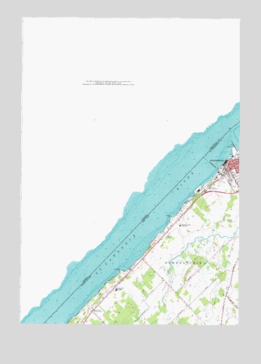 Ogdensburg West, NY USGS Topographic Map