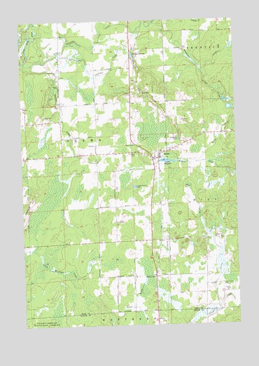 Ogema, WI USGS Topographic Map