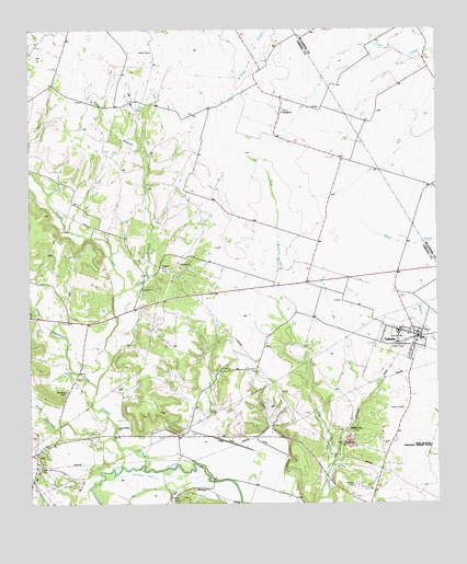 Oglesby, TX USGS Topographic Map