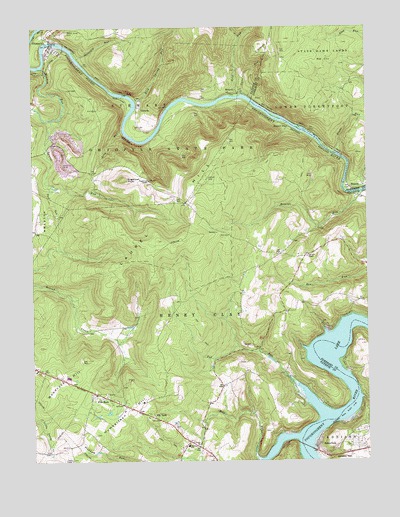 Ohiopyle, PA USGS Topographic Map