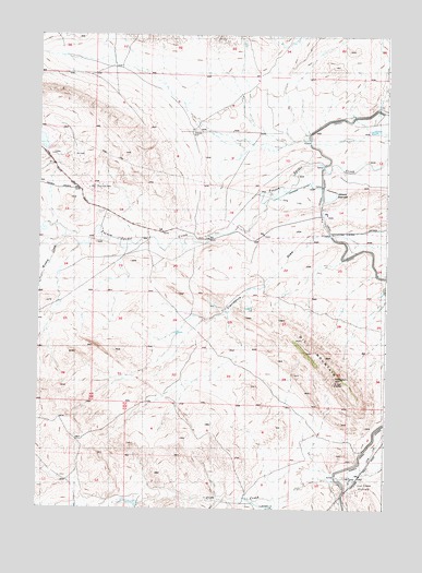 Oil Mountain, WY USGS Topographic Map