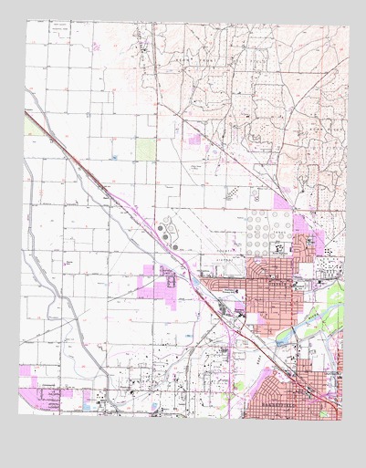 Oildale, CA USGS Topographic Map