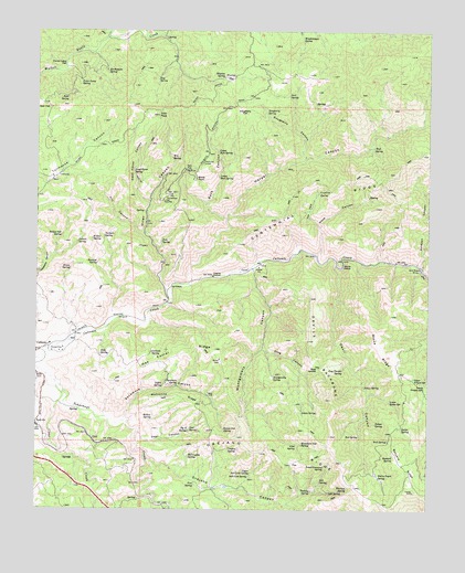 Oiler Peak, CA USGS Topographic Map