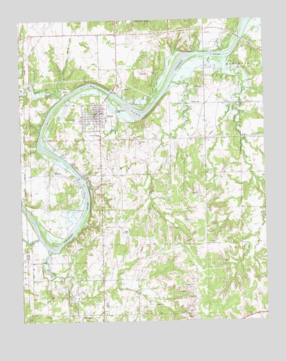 Oilton, OK USGS Topographic Map