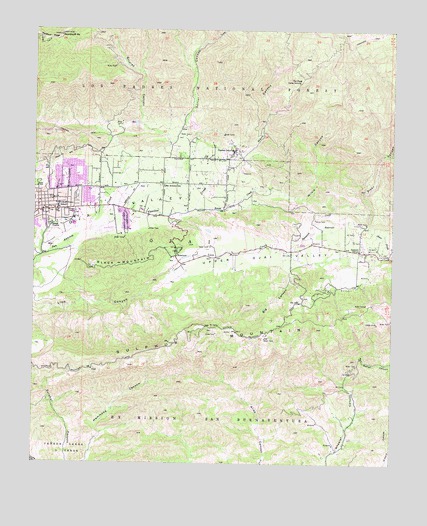 Ojai, CA USGS Topographic Map