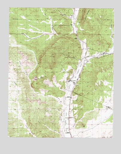 Ojo Caliente, NM USGS Topographic Map