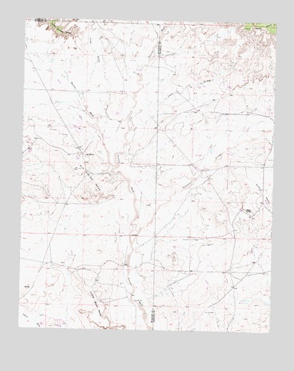 Ojo Encino Mesa, NM USGS Topographic Map