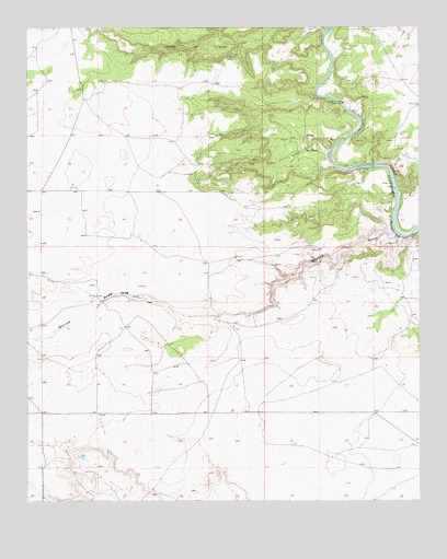 Ojo Negro Creek, NM USGS Topographic Map