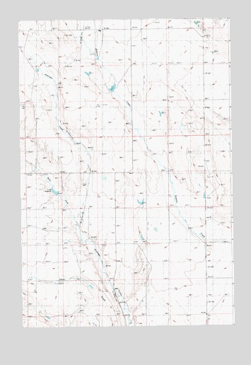 Oka, MT USGS Topographic Map