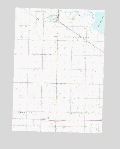 Okabena, MN USGS Topographic Map