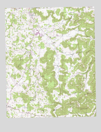 Okalona, TN USGS Topographic Map