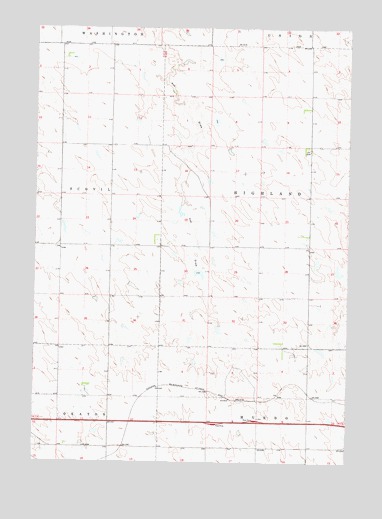 Okaton NE, SD USGS Topographic Map