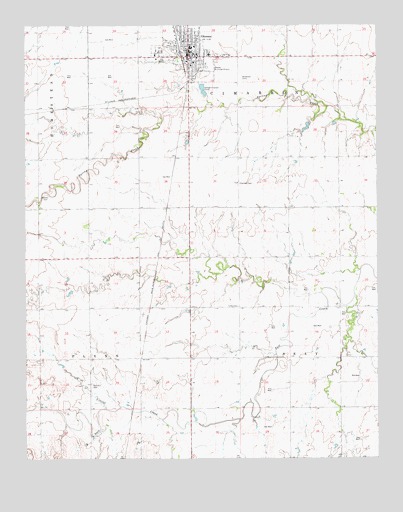 Okeene, OK USGS Topographic Map
