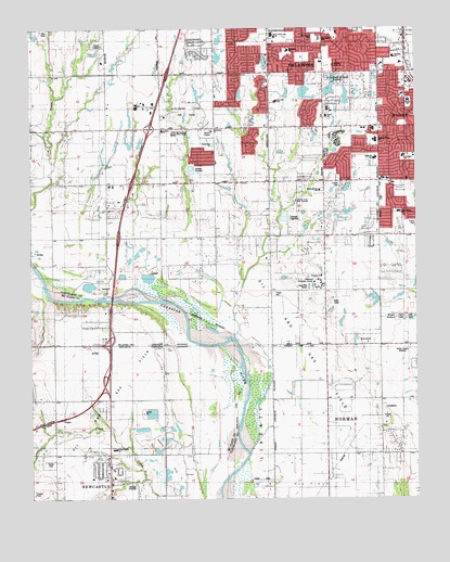 Oklahoma City SE, OK USGS Topographic Map