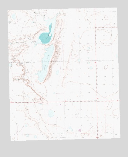 Oklahoma Flat, TX USGS Topographic Map