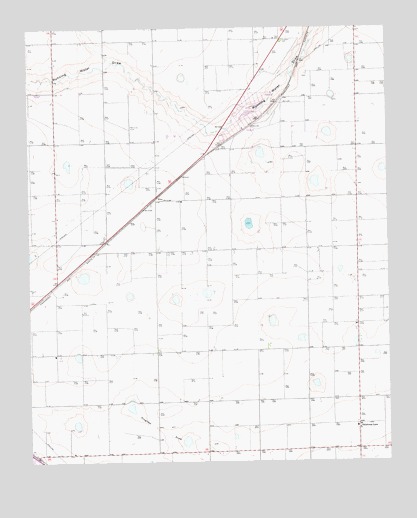 Oklahoma Lane, TX USGS Topographic Map