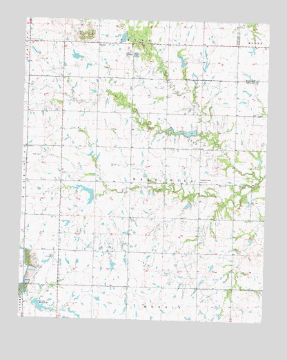 Okmulgee NE, OK USGS Topographic Map