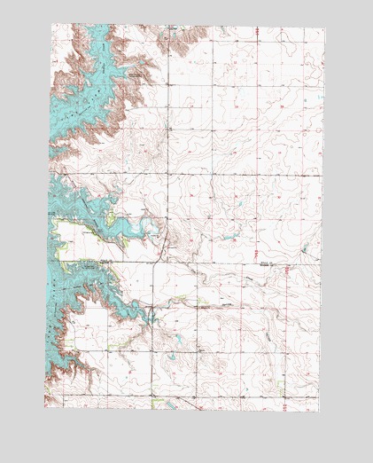 Okobojo SW, SD USGS Topographic Map