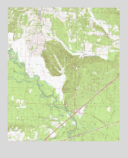 Okolona South, AR USGS Topographic Map