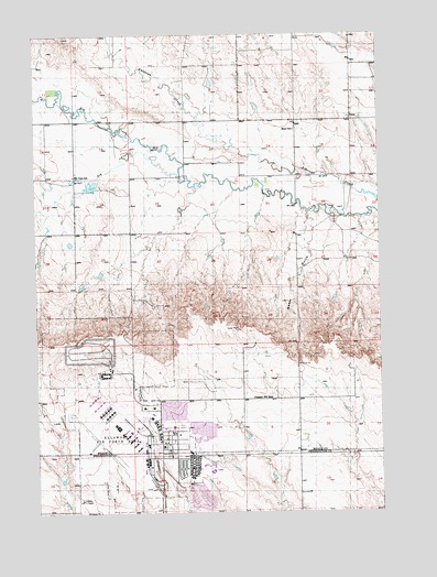 Bend, SD USGS Topographic Map