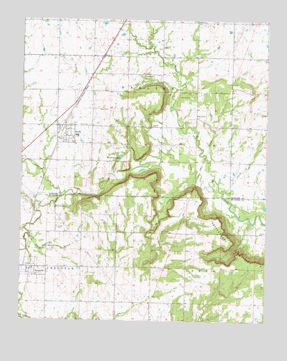 Oktaha, OK USGS Topographic Map