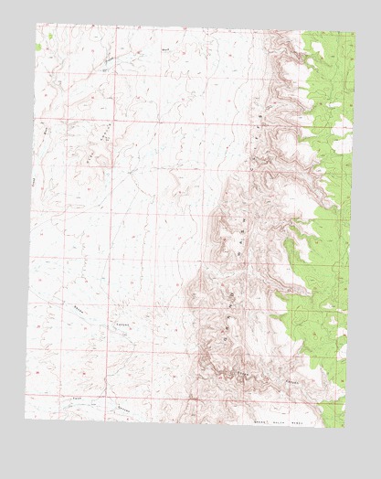 Olaf Knolls, AZ USGS Topographic Map