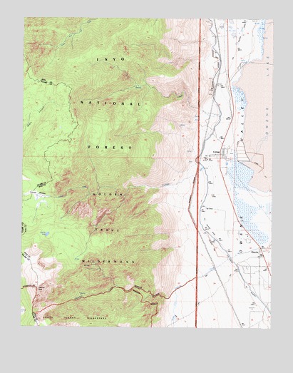 Olancha, CA USGS Topographic Map