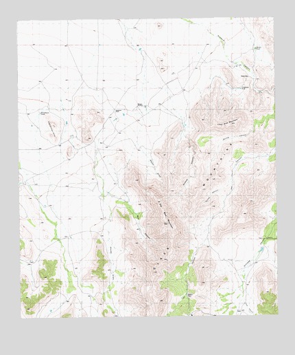 Old Blue Mountain, TX USGS Topographic Map