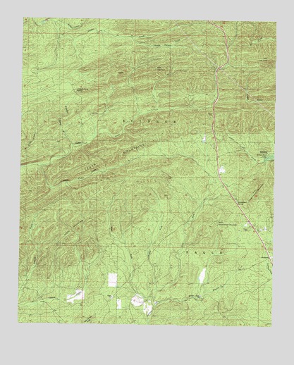 Old Glory Mountain, OK USGS Topographic Map