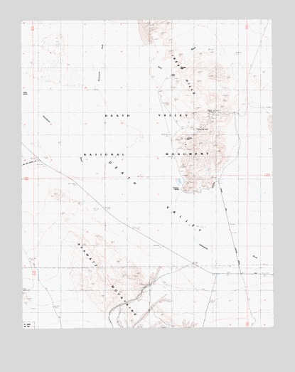 Old Ibex Pass, CA USGS Topographic Map